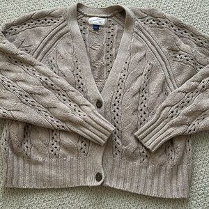 Universal Thread Brown Cable Knit Cardigan